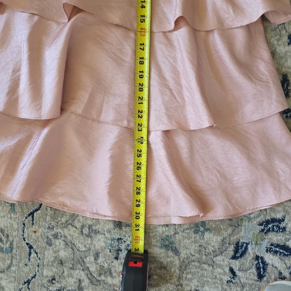 Dainty Jewells Pink Ruffle Layered Skirt Size Med - Picture 5 of 9